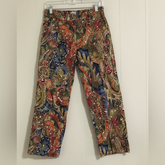 Chico’s Print Pants - Picture 1 of 9